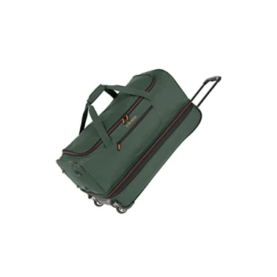 Afbeelding van Travelite Basics Wheeled Duffle 70 Expandable dark green Trolley Reistas