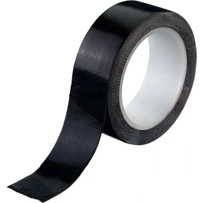 Afbeelding van Deltafix ducttape zelfklevend textielband hq+ zwart 4 m x 19 mm
