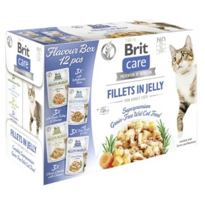 Afbeelding van Brit Care Cat Flavour Box Fillet Kattenvoer Jelly 12x85 g