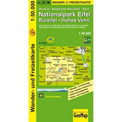 Afbeelding van Nationalpark Eifel, Rureifel, Hohes Venn Wander und Freizeitkarte 1 : 50 000