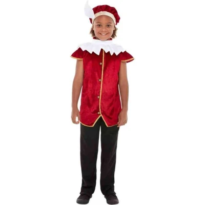Afbeelding van Pietenpakken Rood Wegwijs Pietje Kind Kostuum Medium Sinterklaas Verkleedkleding
