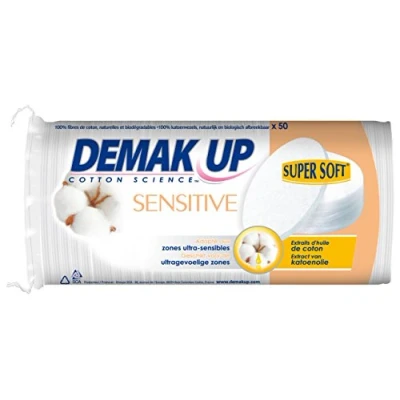 Afbeelding van Demak&#039;up wattenpads sens.oval 50 st