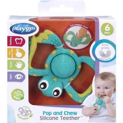 Afbeelding van Playgro Pop And Chew Silicone Teether