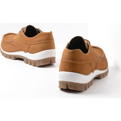 Afbeelding van Wolky Veterschoenen Fly cognac nubuck