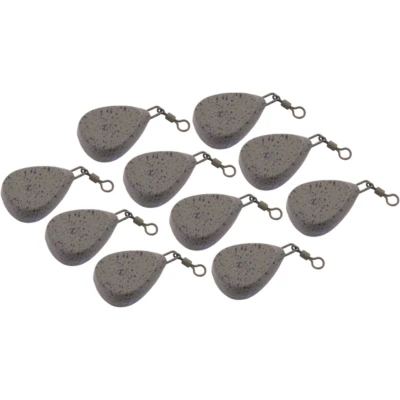 Afbeelding van NGT Gecoat Camo Lood Flat Pear 55g (10 stuks) Wartellood