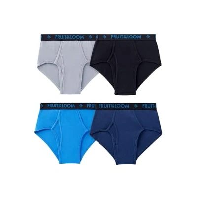 Afbeelding van Fruit of the Loom Ademend ondergoed met Tri Cool Technology herenslip, Set van 4 katoenen gaasslips.