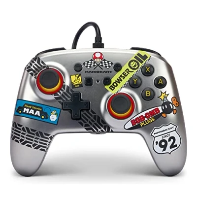 Image de Manette filaire améliorée PowerA Mario Kart pour Nintendo Switch