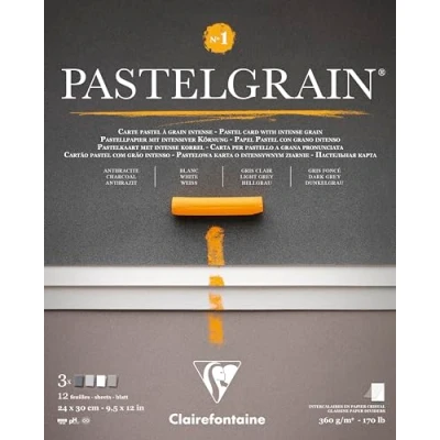 Afbeelding van Clairefontaine Pastelmat No.1 Pastelgrain 18 x 24 cm 4 kleuren
