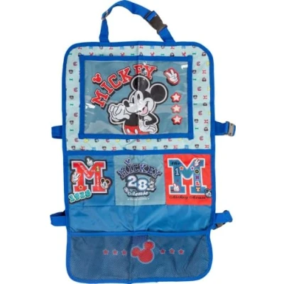 Afbeelding van Disney Beschermende draagbare tablet organizer voor kinderen in grijs en blauw met simpatico topolino Mickey Mouse