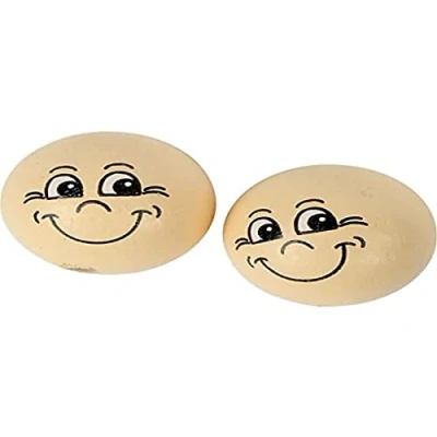 Afbeelding van Creotime Houten Bollen 22 Mm Babyroze 10 Stuks