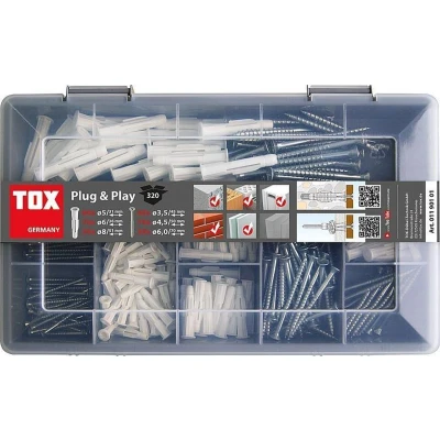 Afbeelding van TOX Profi Assortimentkoffer Pluggen &amp; Schroeven (320 Stuks)