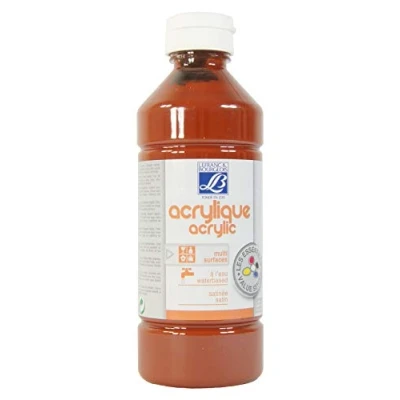 Afbeelding van Lefranc Bourgeois Acryl vloeibaar voor kinderen fles 500 ml bruin