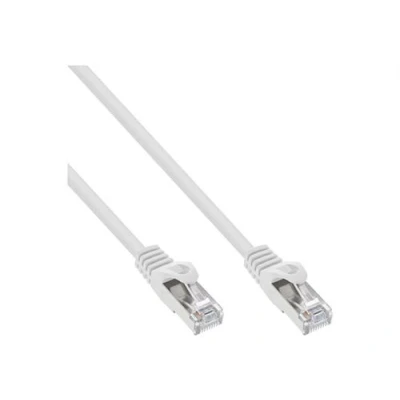 Image de InLine Cordon de raccordement RJ 45 (M) pour 2 m SFTP CAT 5e moulé blanc