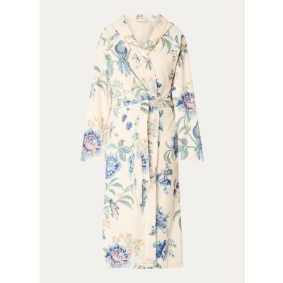 Afbeelding van Badjas Pip Studio Secret Garden Witblauw