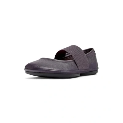 Afbeelding van Camper Right NINA Ballerina&#039;s met enkelbandjes, Dames, Maat: 36, Dunkelviolett Veloursleer