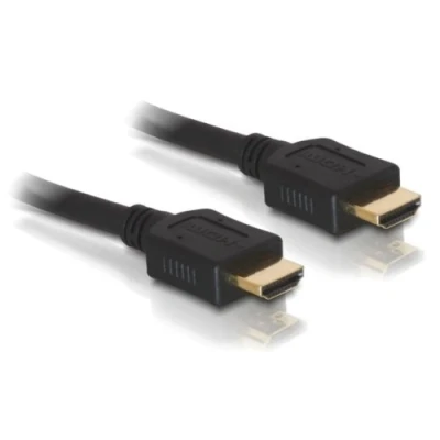 Afbeelding van Delock 84407 HDMI kabel Aansluitkabel A stekker 2 m Zwart Rond, Afgeschermd, Vergulde steekcontacten, Verdraaid