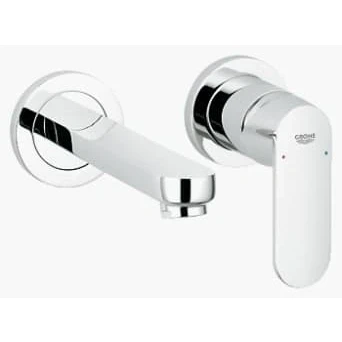 Afbeelding van Grohe Eurosmart afbouwdeel 2 gats wandinbouw wastafelkraan chroom 19381000