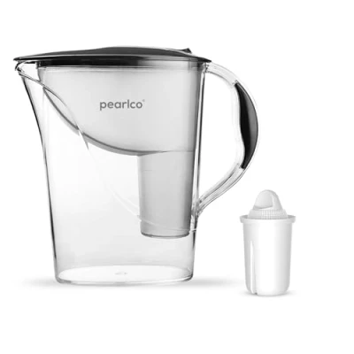 Afbeelding van PearlCo Standaard, karaf met waterfilter, antraciet, 1 klassieke cartridge inbegrepen (compatibel Brita Classic)