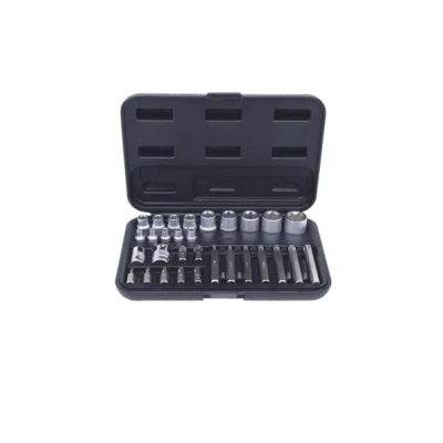 Afbeelding van KS TOOLS 911.4301 2 Doppenset Torx Chroom vanadium staal 1/2, 1/4, 3/8 Vierkant