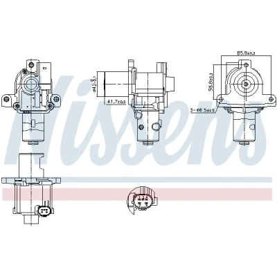 Afbeelding van EGR klep NISSENS 98183, voor o.a. RENAULT, SUZUKI, NISSAN, DACIA
