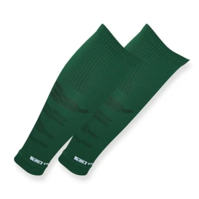 Afbeelding van Tapedesign Tubes Pro 1 paar voetbalsokken (zonder sokken) groen voor dames, heren en kinderen voetbalmouwen scheenbeschermers Knielange