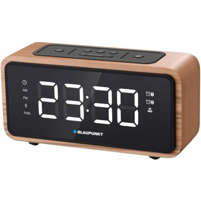 Afbeelding van Radio Wekker FM Bluetooth 60 Stations Geheugen LED Display Klok met dubbel Alarm en Sluimerfunctie