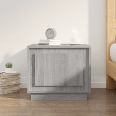Afbeelding van Salontafel 51x50x44 cm bewerkt hout grijs sonoma eikenkleurig