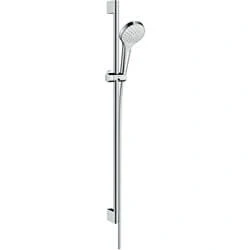 Afbeelding van Hansgrohe Croma Select S Vario EcoSmart Glijstangset van 90 cm Wit / Chroom diameter handdouche 110 mm 3 straalsoorten