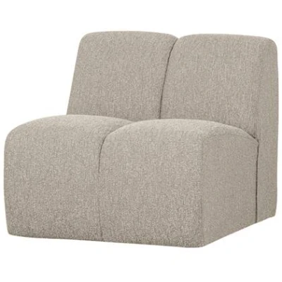Afbeelding van WOOOD 1 zits bank Mojo Bouclé Beige Melange 74x80x97 cm