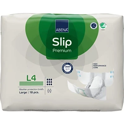 Afbeelding van ABENA Incontinentie Slip Premium L4 Eendelig Verband ter Bescherming van Zwaar Urineverlies en (Dunne) Ontlasting Perfecte Aansluiting door Flexibele Sluitstrips 72 Stuks