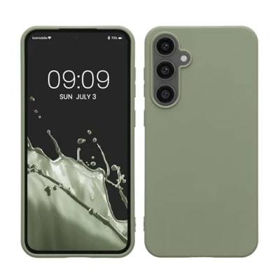 Afbeelding van kwmobile telefoonhoesje geschikt voor Samsung Galaxy S23 FE Hoesje smartphone Back cover in grijsgroen
