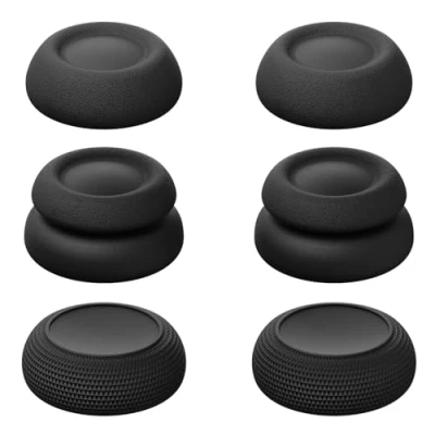 Afbeelding van Savage Raven by Skull &amp; Co. Skin, CQC en FPS Thumb Grip Set Joystick Cap Analog Stick voor PlayStation Portal Zwart, 3 paar (6 stuks)