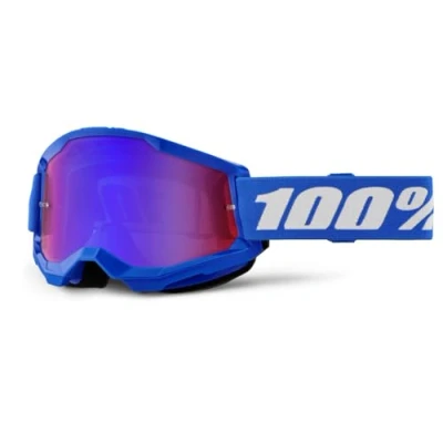 Afbeelding van 100% Strata 2 Crossbril Blauw (Lens: Spiegel Rood / Blauw)