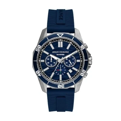 Afbeelding van Armani Exchange Watch Chronograaf, Heren, Maat: One Size, Blue