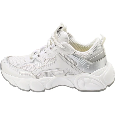 Afbeelding van Buffalo RUN JOG Sneakers laag silvercoloured, Dames, Maat: 39, Silver coloured Imitatieleer/ textiel