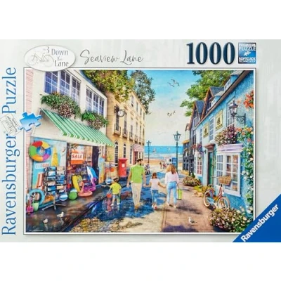 Afbeelding van Ravensburger Down The No.3 Seaview Lane Puzzel met 1000 stukjes voor volwassenen en kinderen vanaf 12 jaar, 17476, meerkleurig