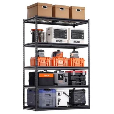 Image de VEVOR Étagère de Rangement Garage Robuste Réglable 5 Niveaux Capacité 1361 kg