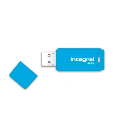 Image de Clé USB 2.0 Integral Neon 128 Go Bleue