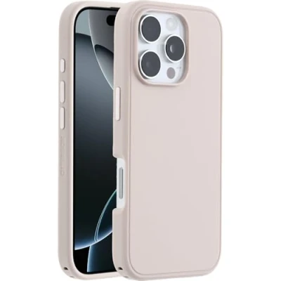 Image de OtterBox Symmetry Series Coque de protection pour téléphone portable compatibilité avec MagSafe couche polycarbonate, élastomère thermoplastique (TPE) chaussons danse (roses) Apple iPhone 16 Pro