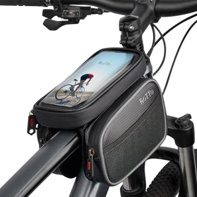 Afbeelding van ROTTO fiets frametas bovenbuis zak mobiele telefoon houder waterdicht