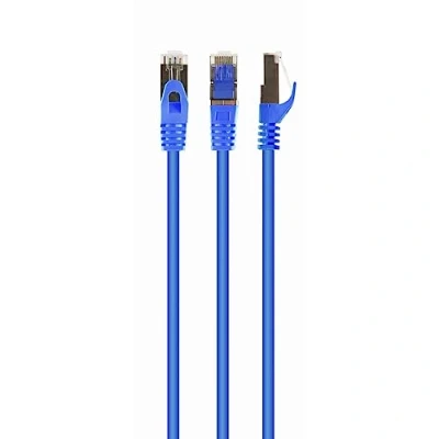 Afbeelding van S/FTP Cat6A patchkabel LSZH, blauw 10 meter
