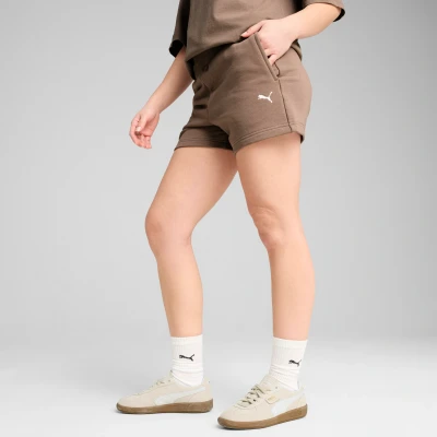 Afbeelding van Puma Wardrobe Shorts, Dames, Maat: XL, Totally taupe
