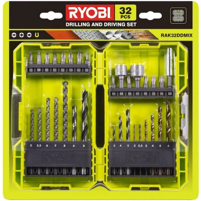 Afbeelding van RYOBI RAK32DDMIX boor en schroefbitset 32 delig 5132004425
