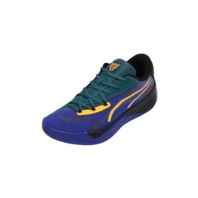 Afbeelding van Puma Allpro Nitro Crowd Craze Basketbalschoenen, Maat: 42, Lapis lazuli cold green black Textiel