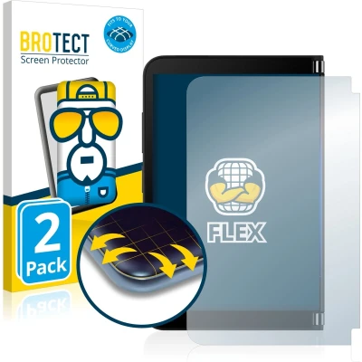 Afbeelding van BROTECT Screenprotector voor Microsoft Surface Duo 2 (Extern Beeldscherm) Folie Beschermfolie transparant volledig dekking (2 Stuks)