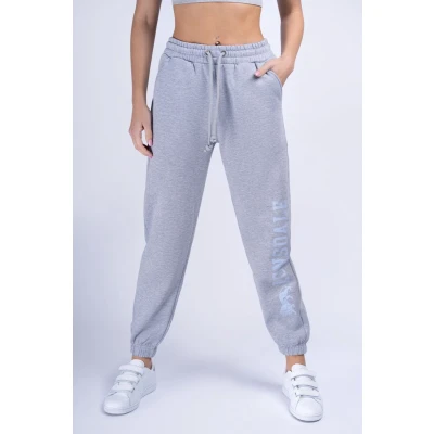 Afbeelding van Lonsdale Pittentrail Trainingsbroek, Dames, Maat: Medium, Marl grey light pastel blue