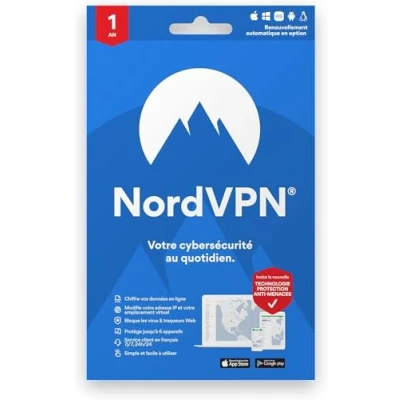 Image de NordVPN Standard, 10 Appareils, 1 an, VPN &amp; Cybersécurité, Livraison Postale
