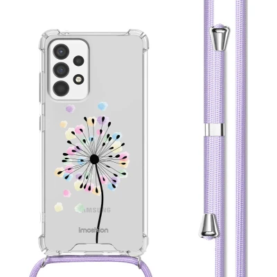 Afbeelding van iMoshion Hoesje Geschikt voor Samsung Galaxy A53 met Koord Design Meerkleurig / Sandstone Dandelion