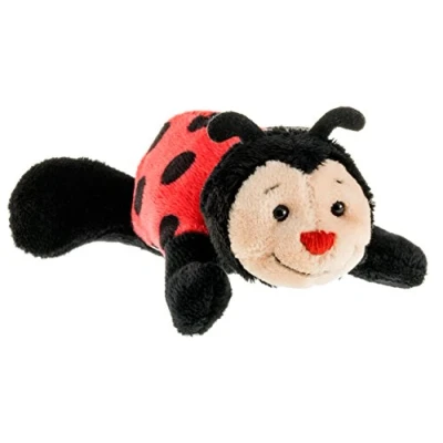 Afbeelding van Schaffer Knuddel mich! Pluche lieveheersbeestje met magneet Bolle 3456, 12 cm, rood/zwart