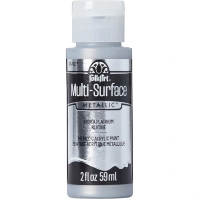 Afbeelding van Multi surface Acrylverf 6301 Platinum Folkart 59 ml